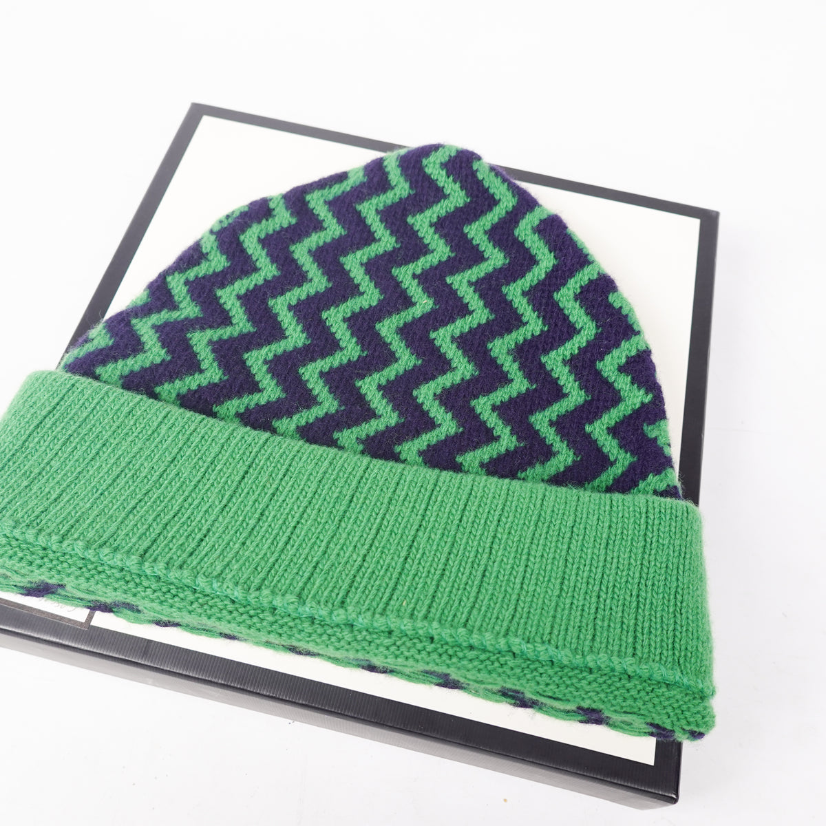 Gucci Wool ZigZag Beanie - Size M