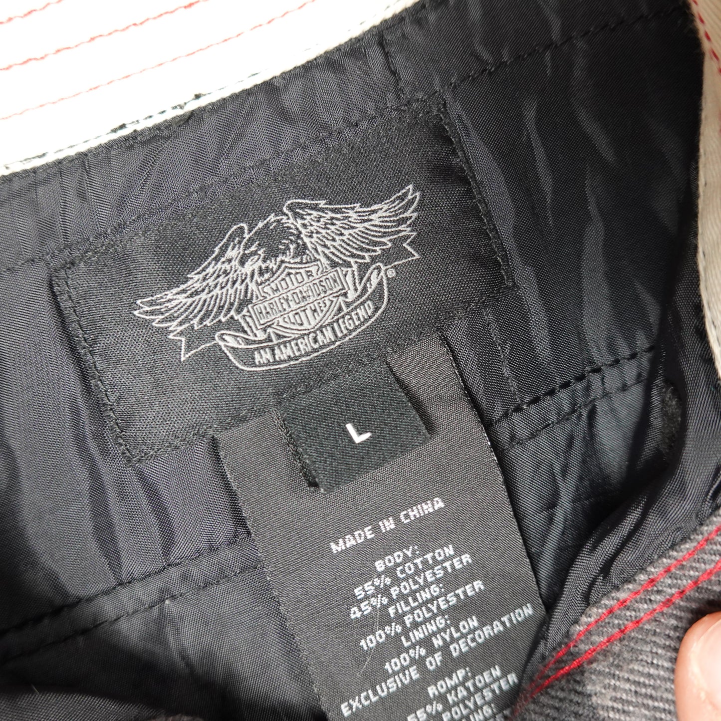 Harley Davidson Quilted Button Up - Size L