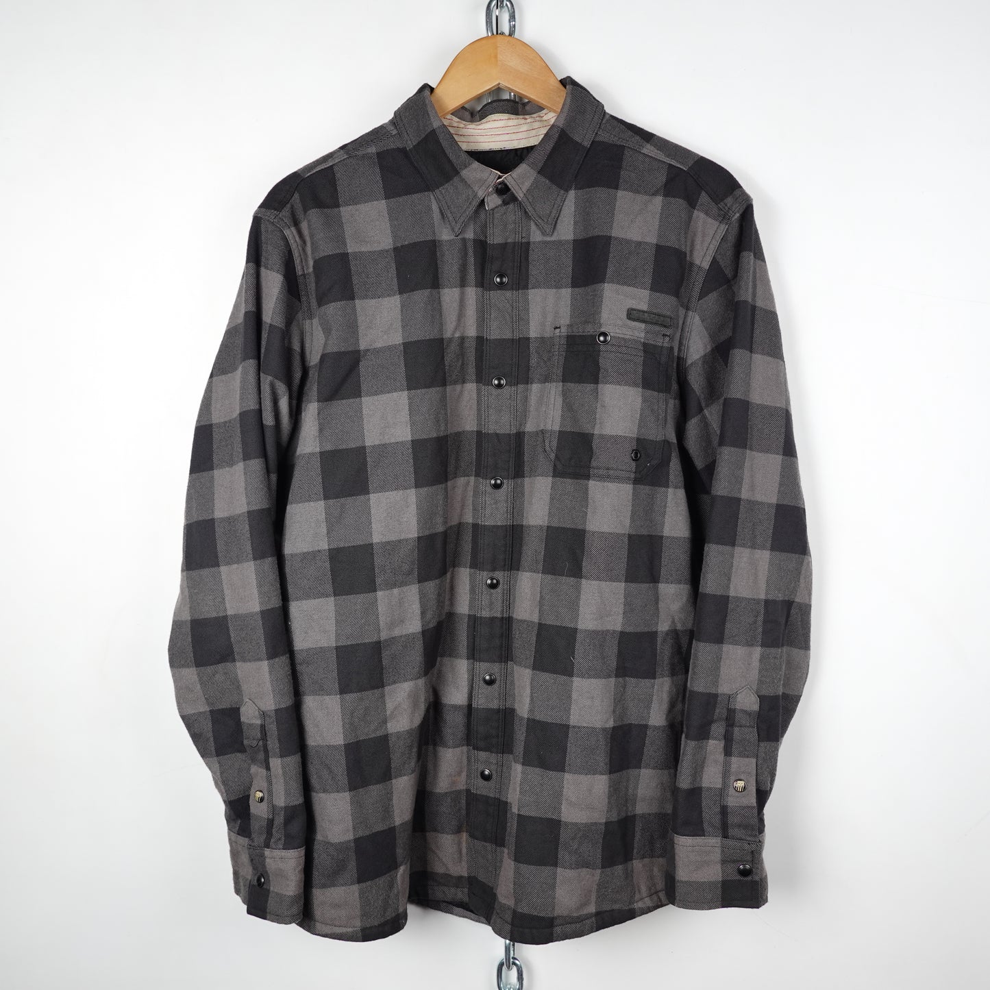 Harley Davidson Quilted Button Up - Size L