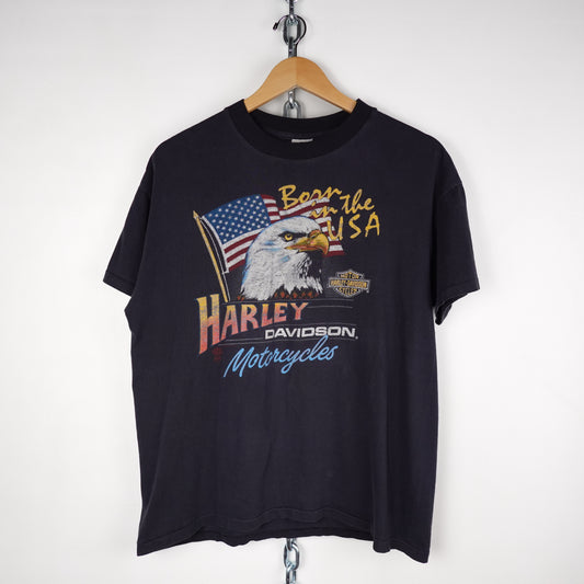 1986 Harley Davison Born To Ride Tee - Size L