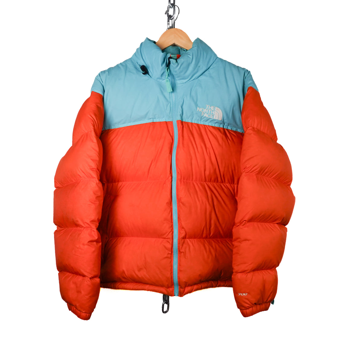 North Face Orange/Blue Nupste - Size XL