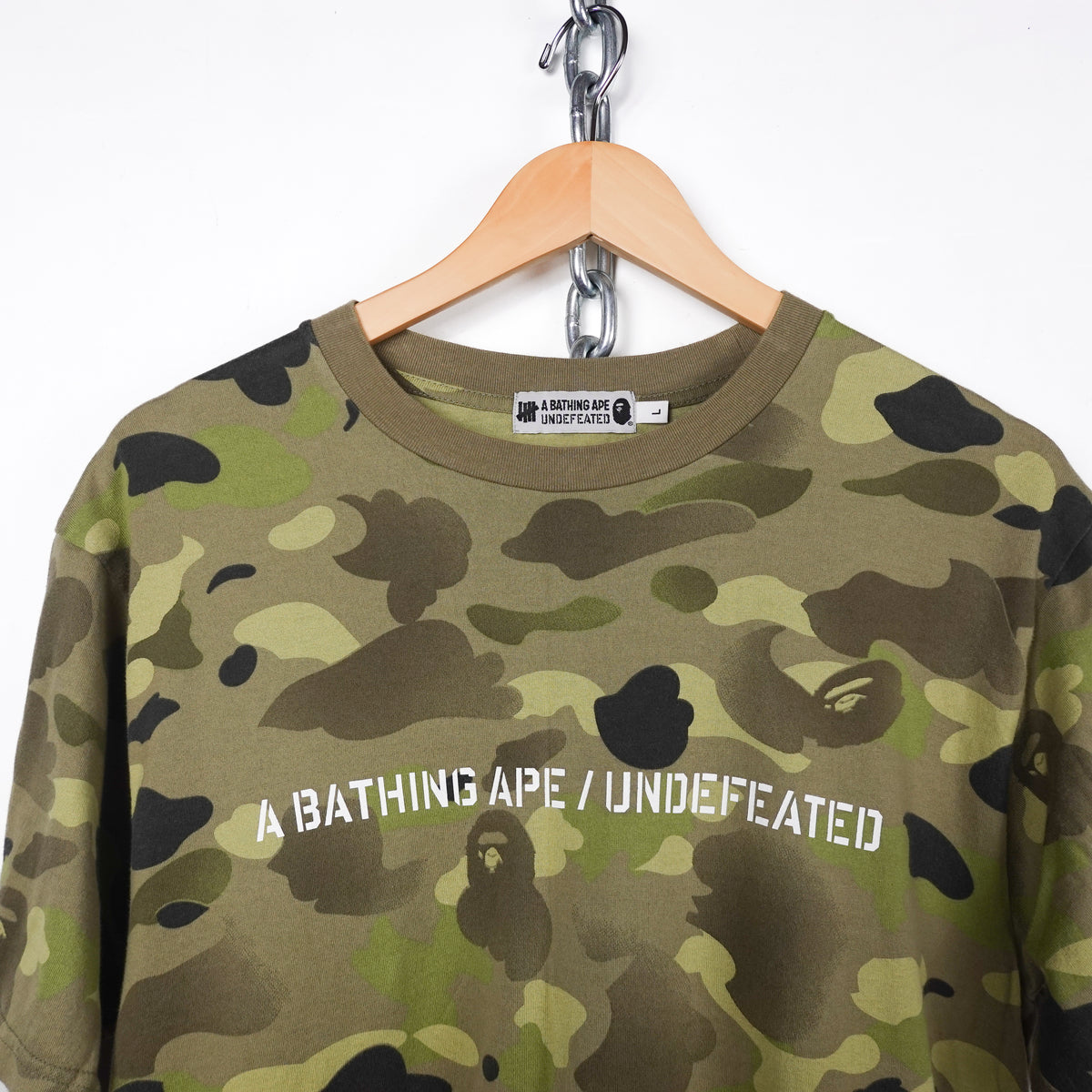 Bape Undefeated Camo Tee - Size L