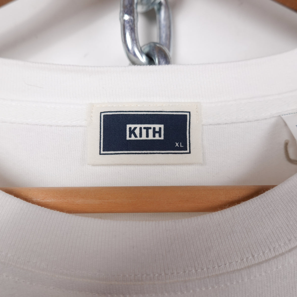 Kith White Logo Cropped Tee - Size XL