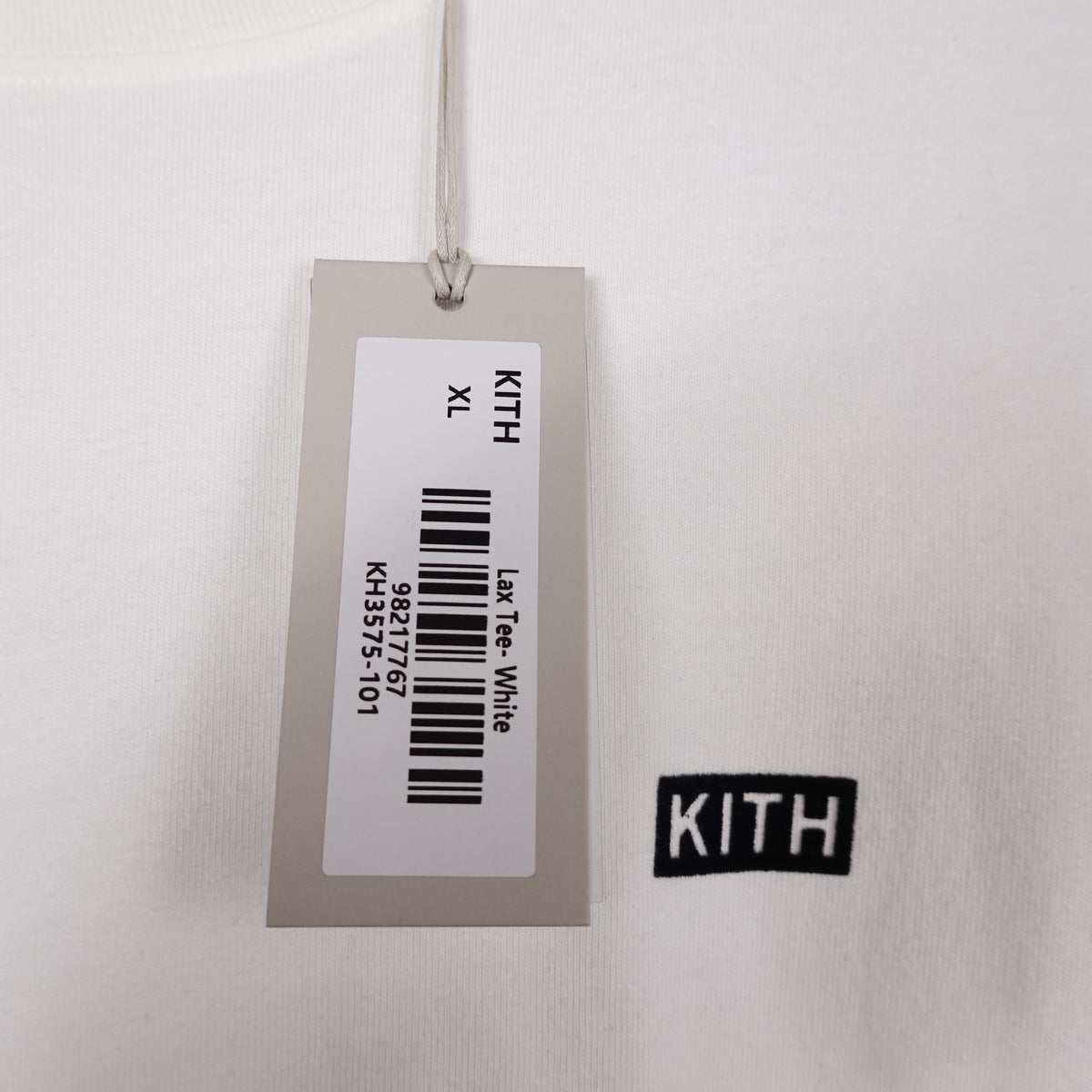 Kith White Logo Cropped Tee - Size XL