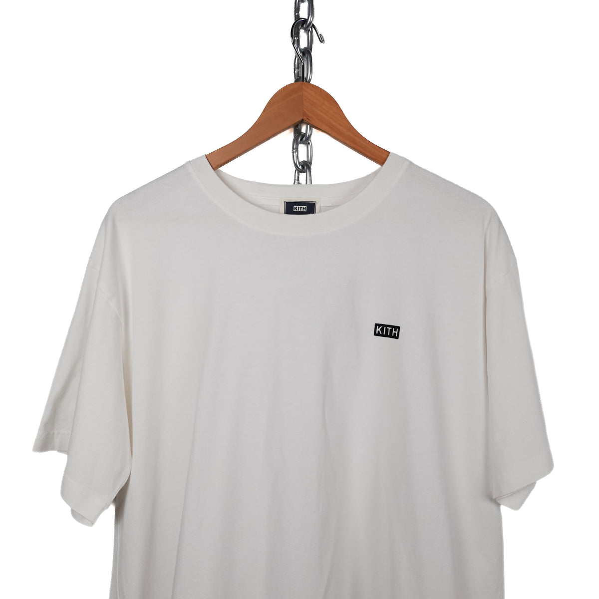 Kith White Logo Cropped Tee - Size XL
