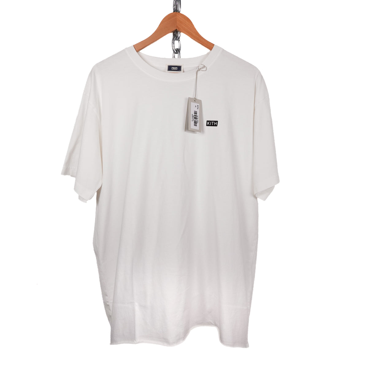 Kith White Logo Cropped Tee - Size XL