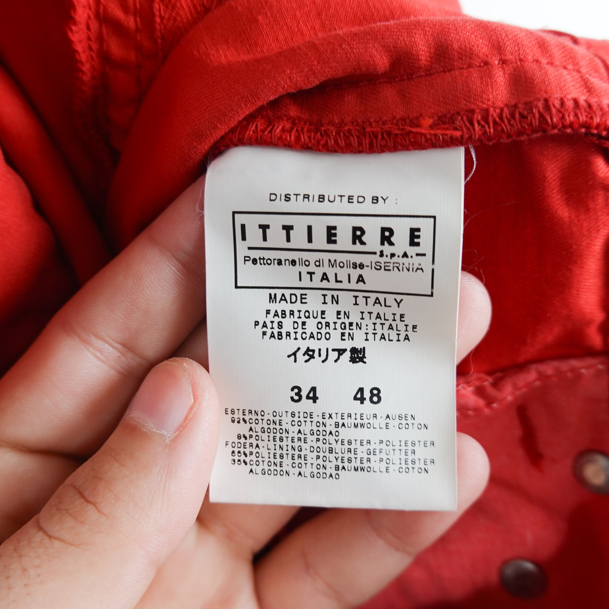 Versace Red Pants - Size 33