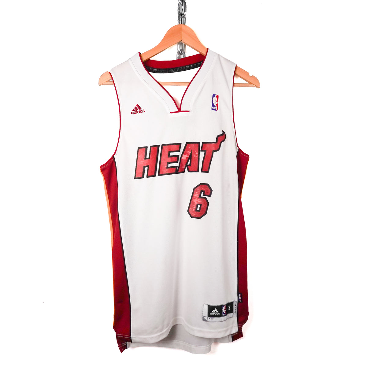 Miami Heat Lebron Jersey White - Size S