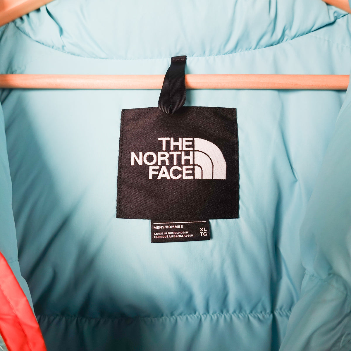North Face Orange/Blue Nupste - Size XL