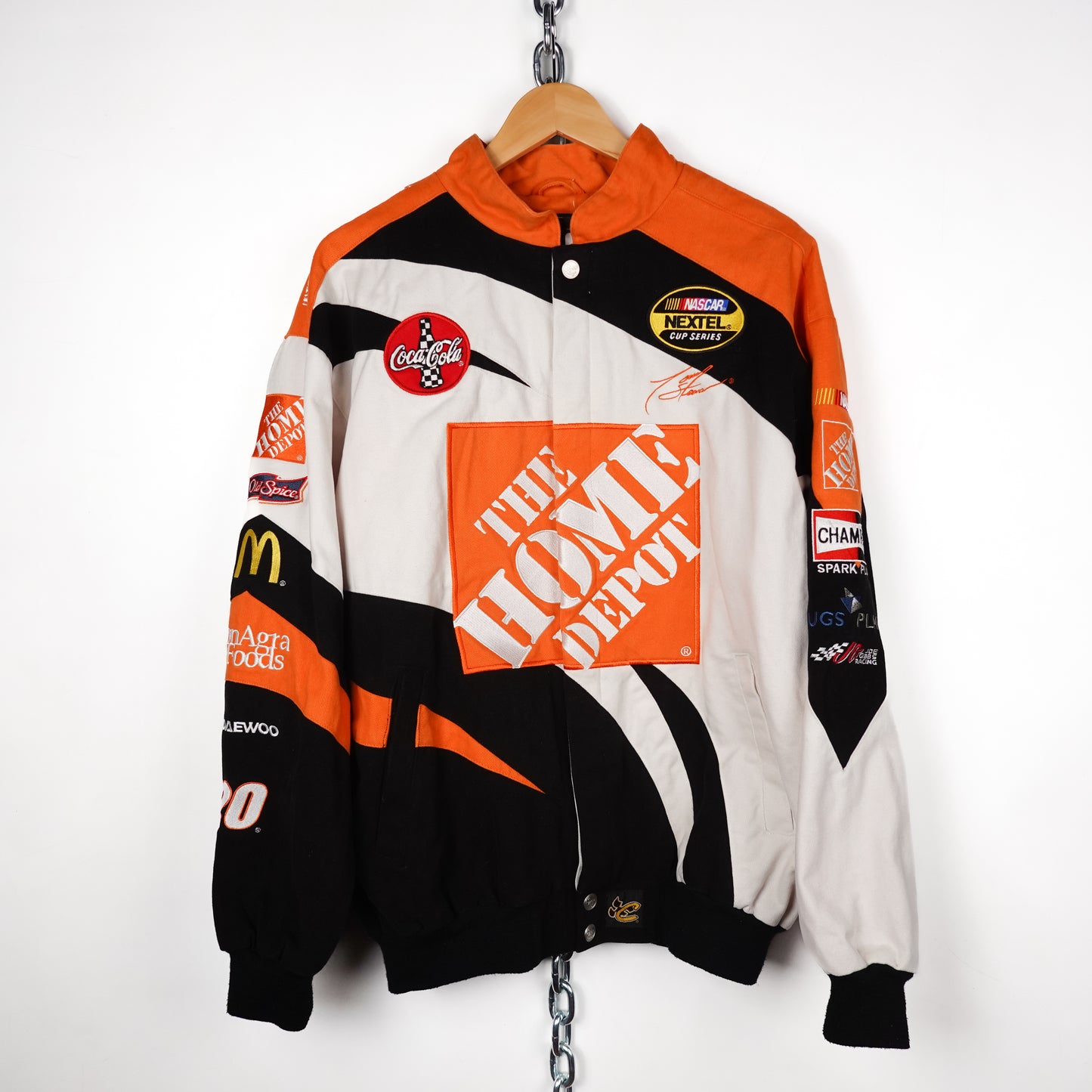 Vintage Home Depot Racing Jacket - Size L