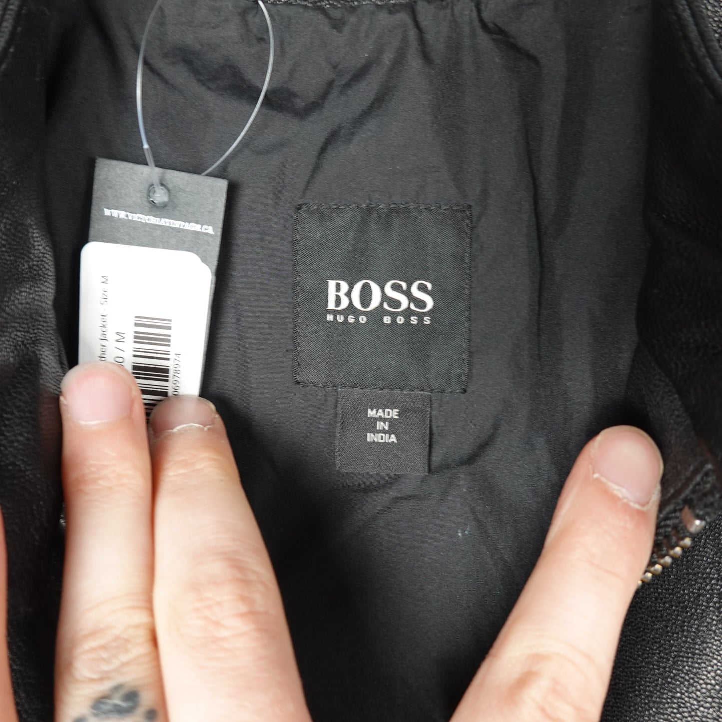 Hugo Boss Lamb Leather Jacket - Size M