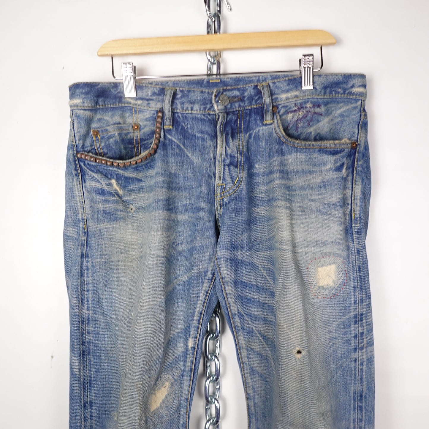 Hysteric Glamour Studded Denim - Size 32