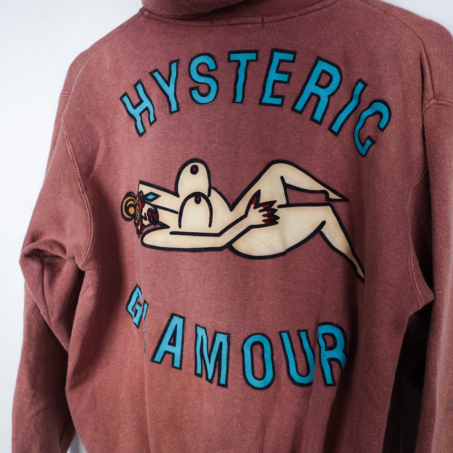 Vintage Hysteric Glamour Pin Up Girl Zip Up Hoodie - Size S