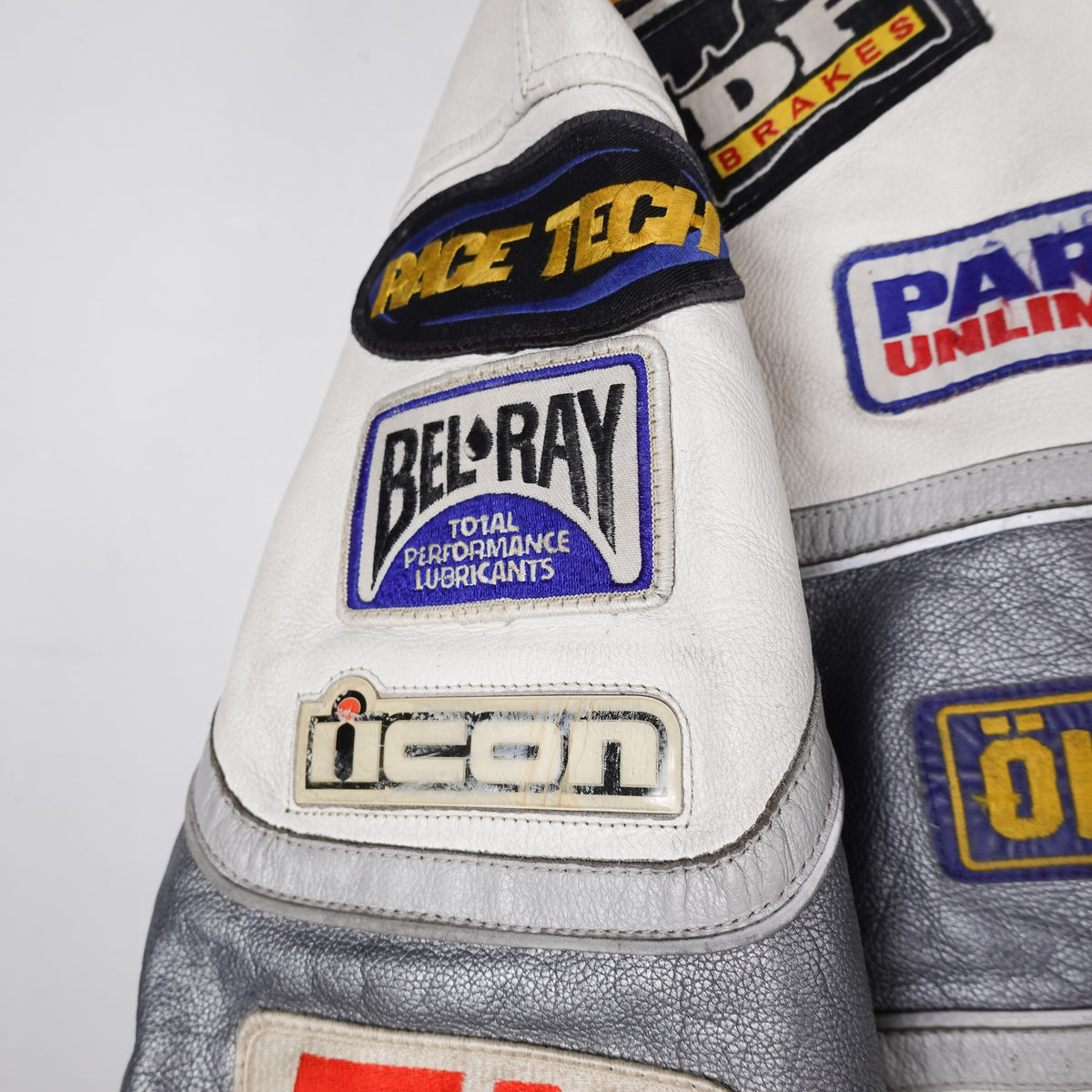 Y2K Icon Leather Racing Jacket - Size XL