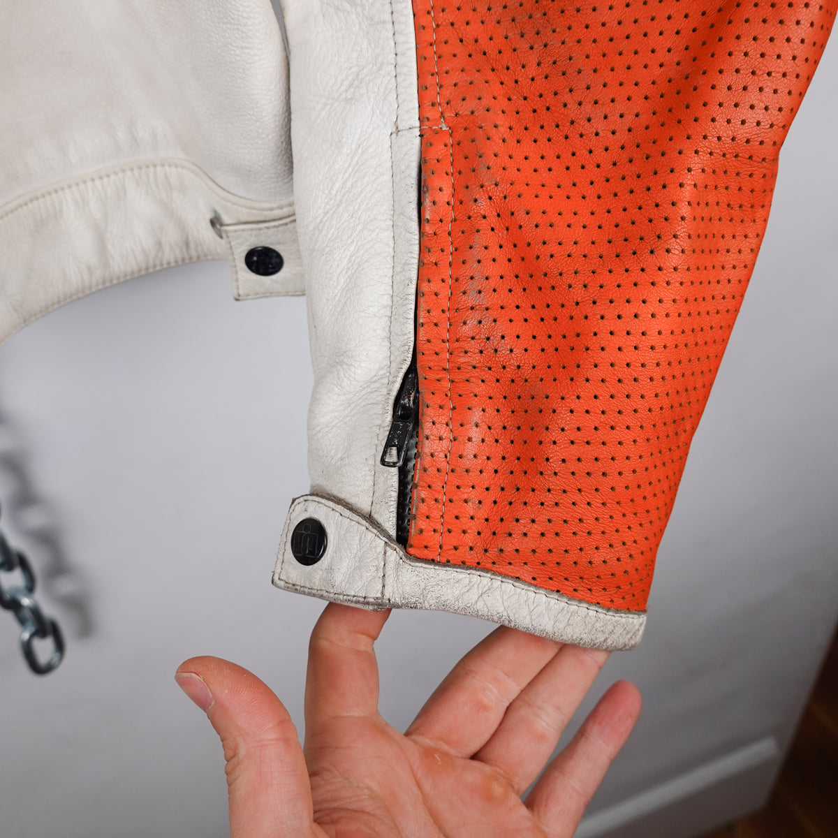 Y2K Icon Leather Racing Jacket - Size XL