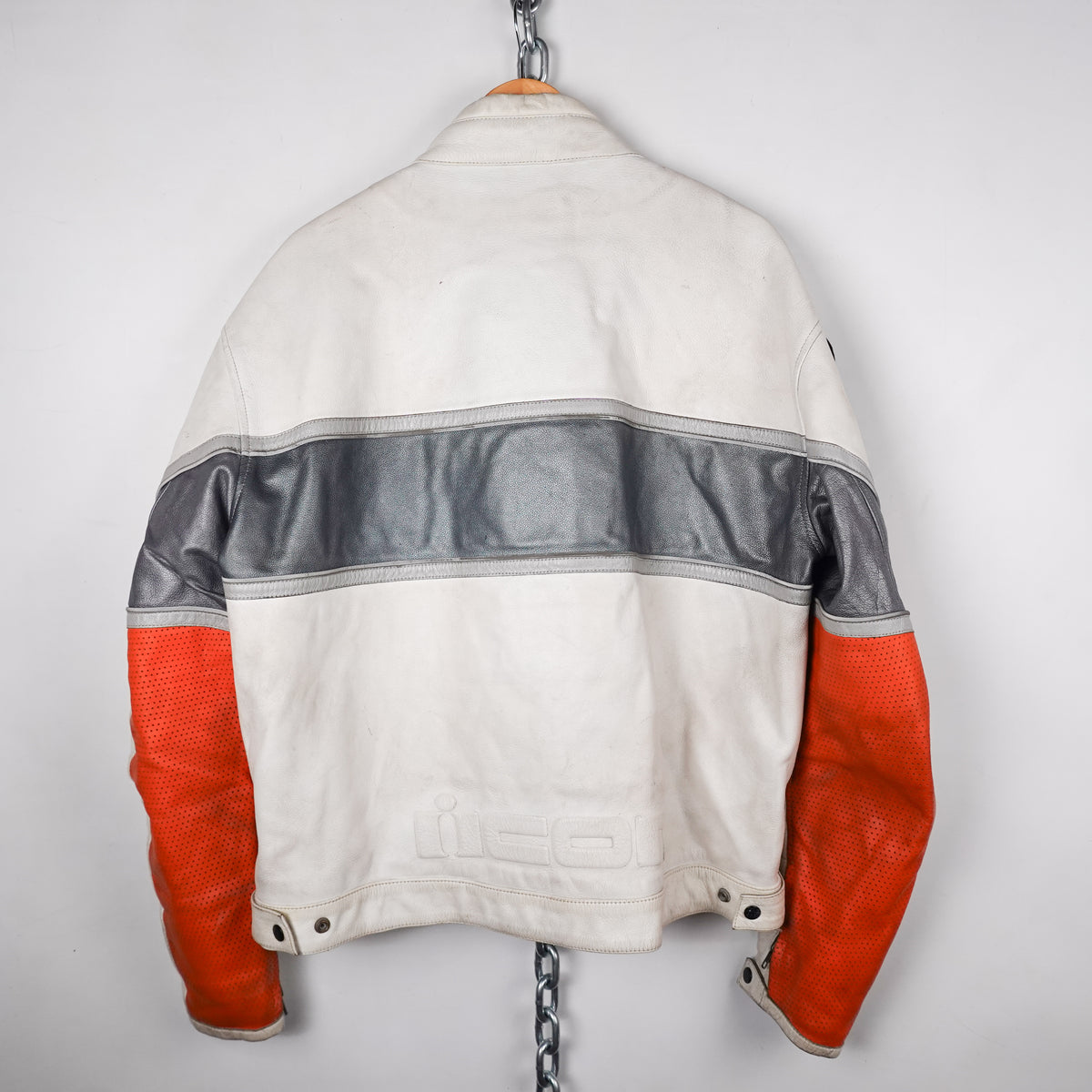 Y2K Icon Leather Racing Jacket - Size XL