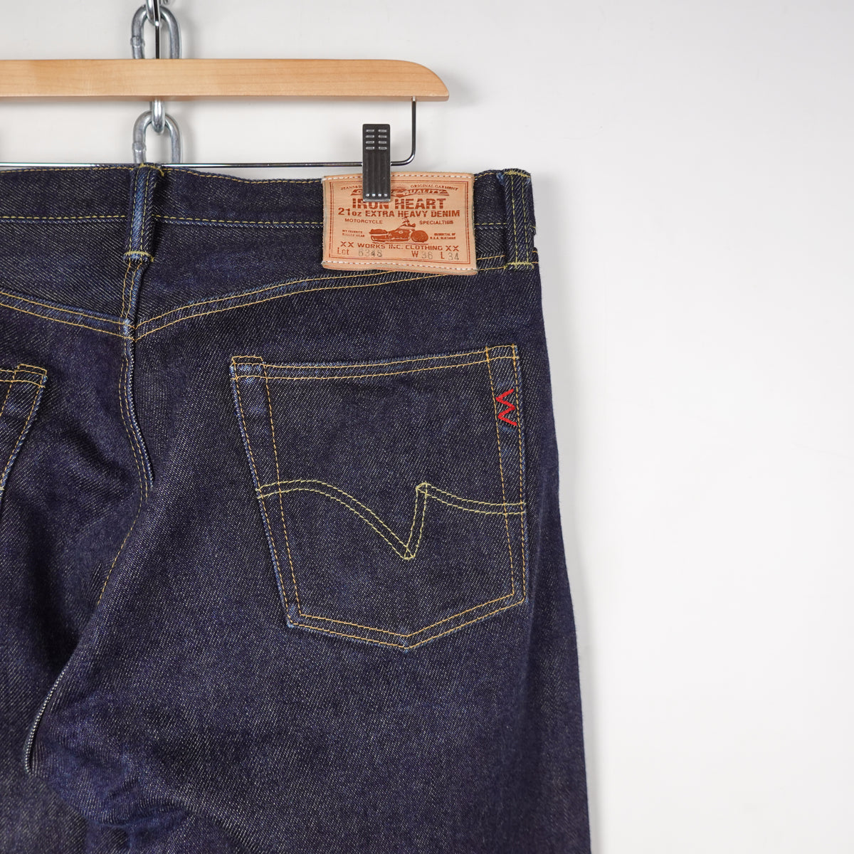 Iron Heart 21oz Selvedge Straight Cut Pant - Size 36