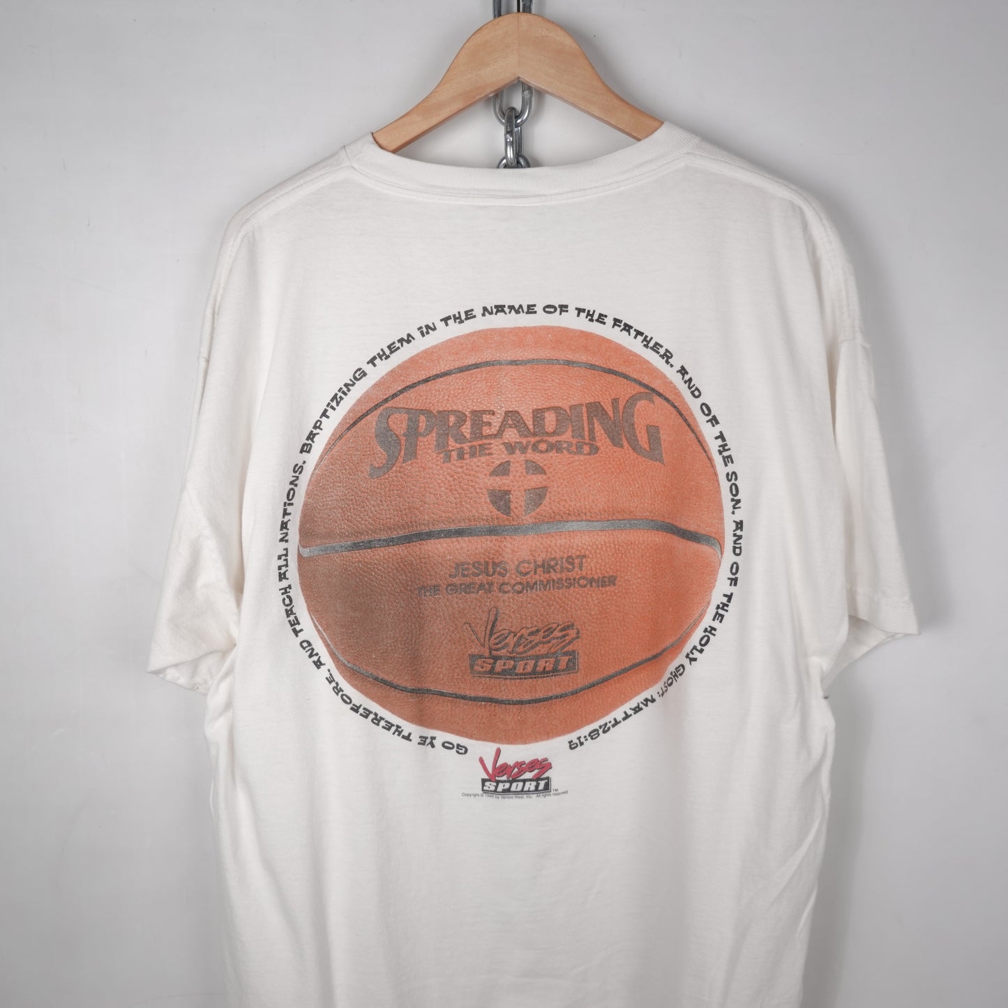 1990s Spalding Jesus Tee - Size XXL