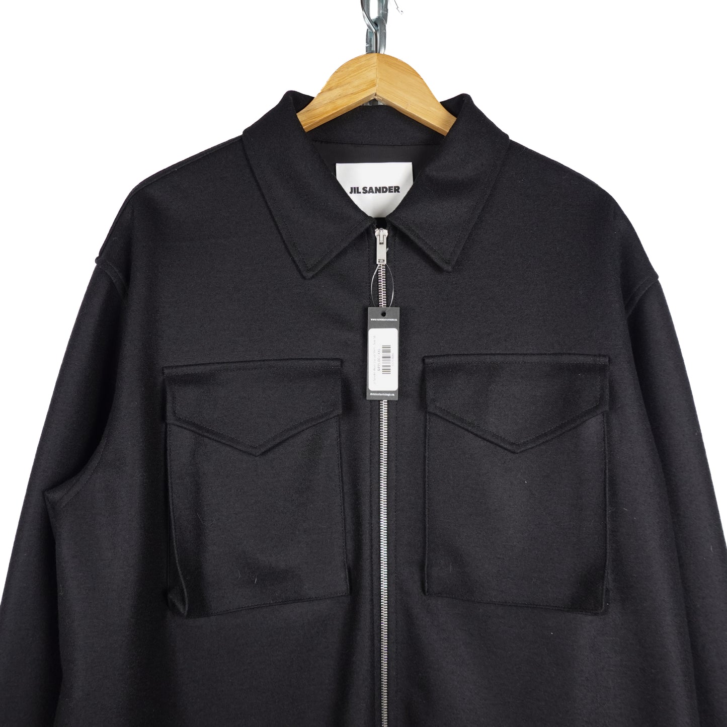 Jil Sander Wool Zip Up Shirt - Size 56