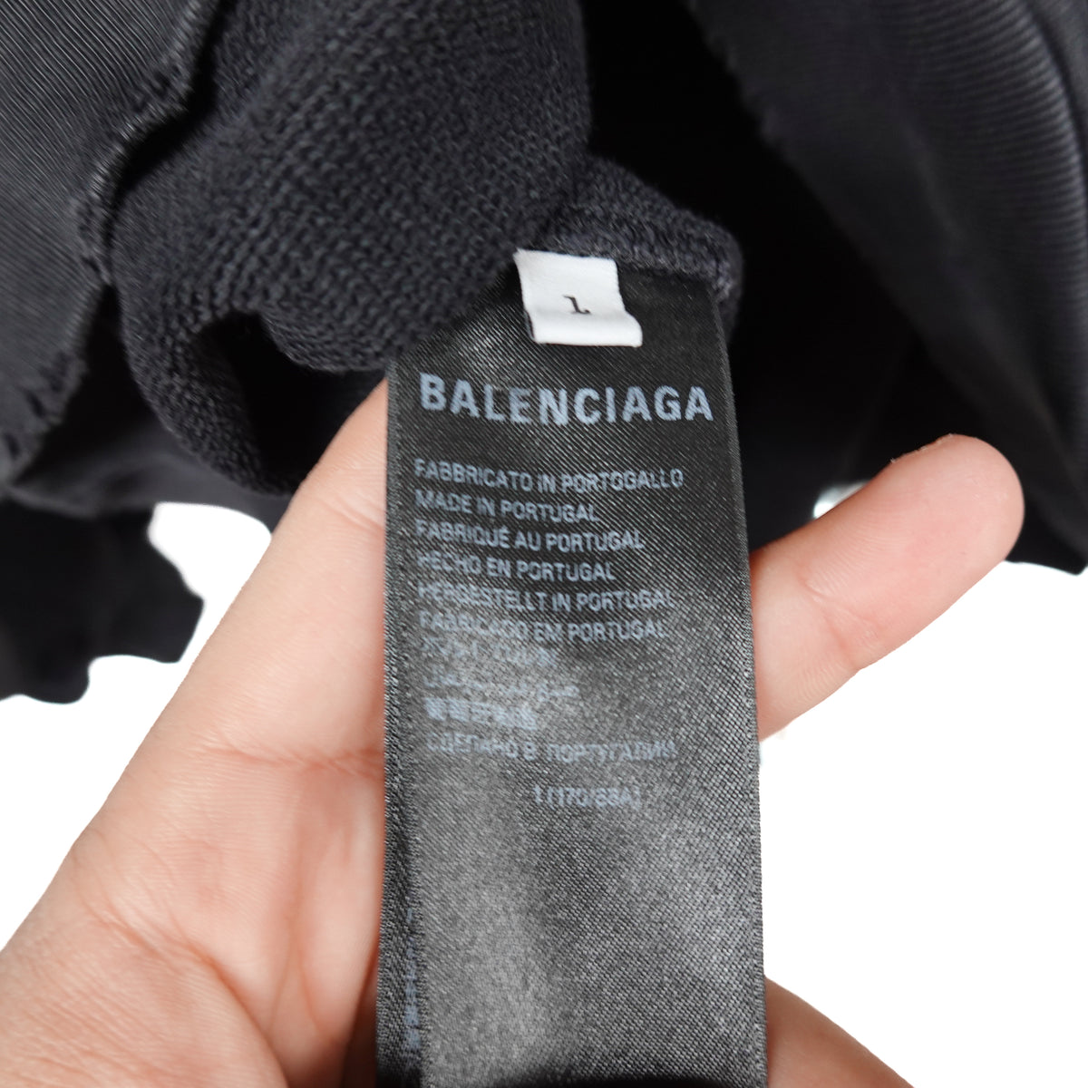 Balenciaga Paris Moon Distressed Hoodie - Size 1