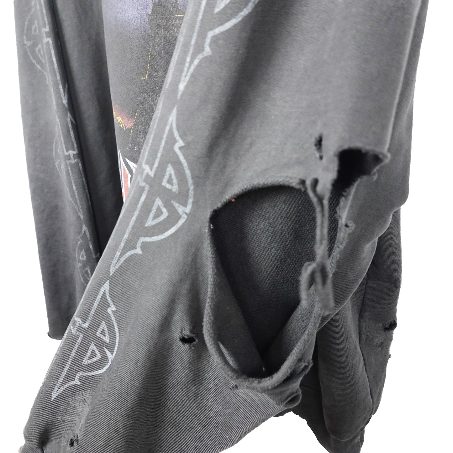 Balenciaga Paris Moon Distressed Hoodie - Size 1