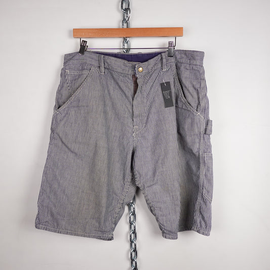 Real McCoy Union Made Pinstripe Work Shorts - Size 36