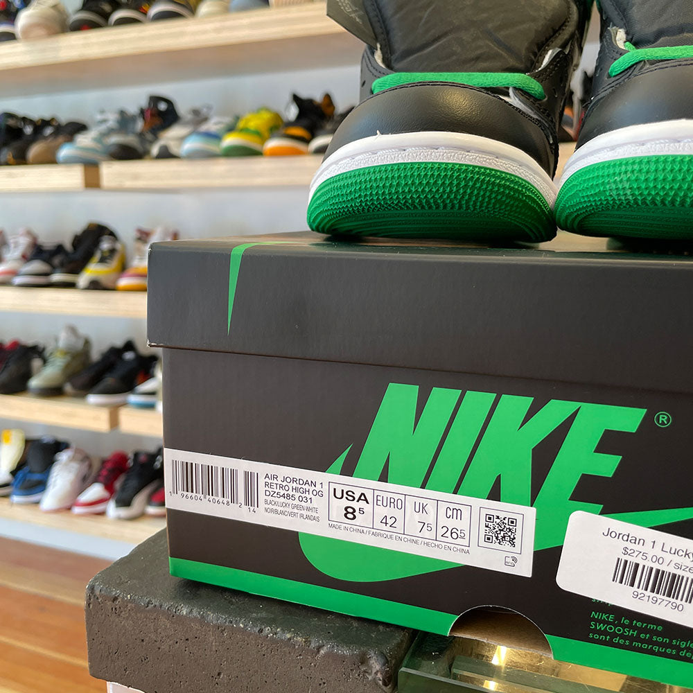 New J1 Lucky Green - Size 8.5