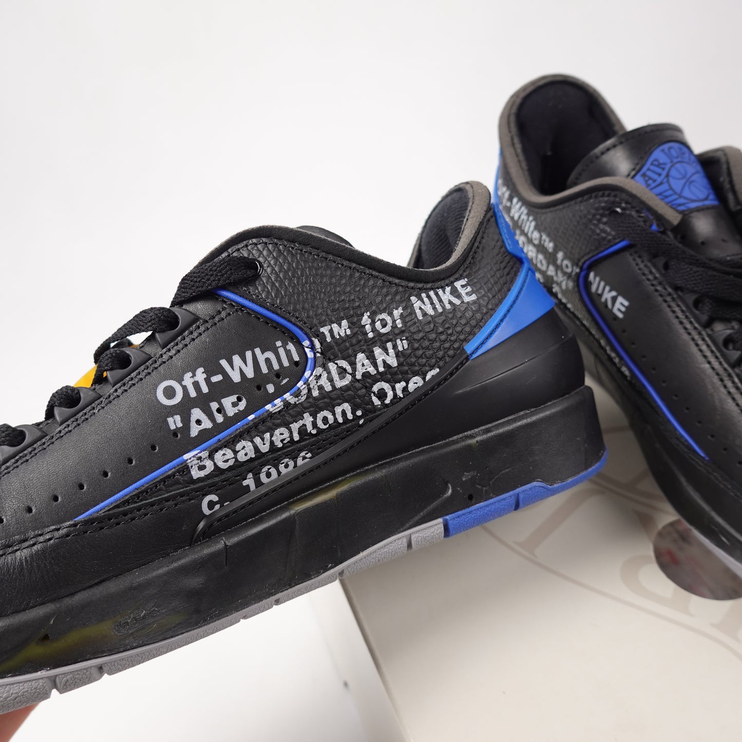 Jordan 2 Low SP Off-White Black Blue - Size 9.5