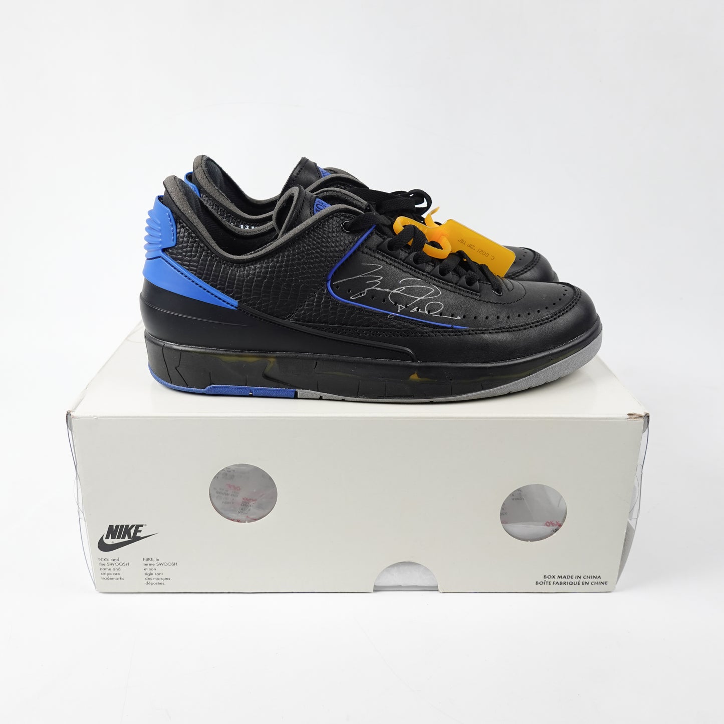 Jordan 2 Low SP Off-White Black Blue - Size 9.5