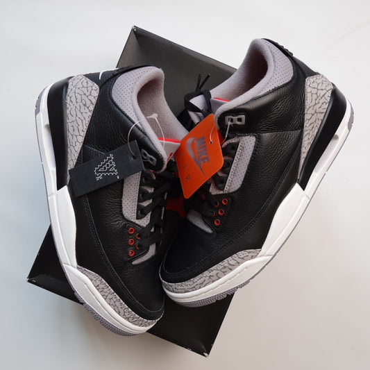 Jordan 3 'Black Cement Reimagined' - Size 9.5