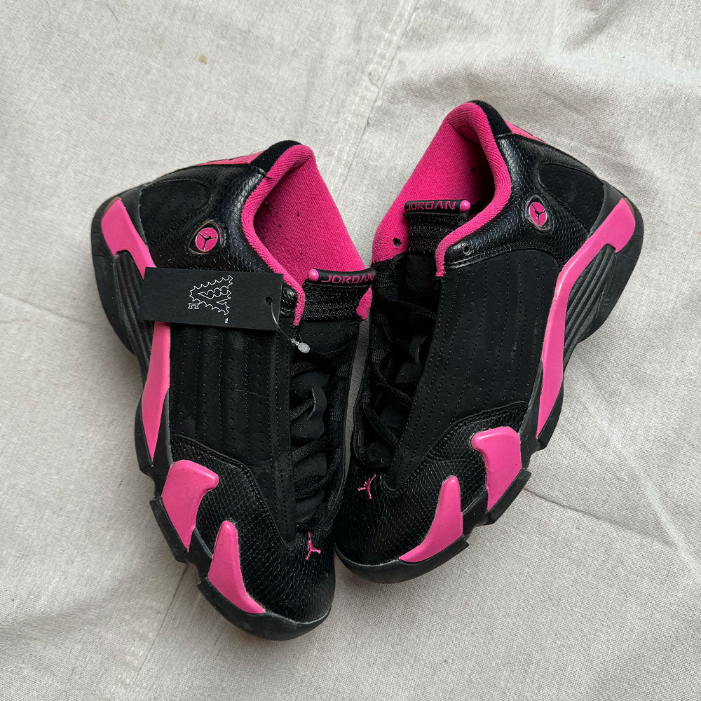 Jordan 14 Pink/Black - Size 7Y