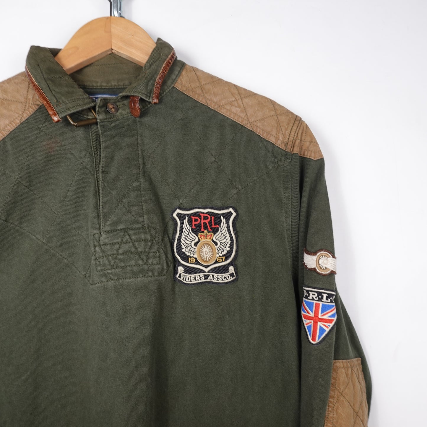 Vintage Polo RL Riders Association Moto Top - Size M