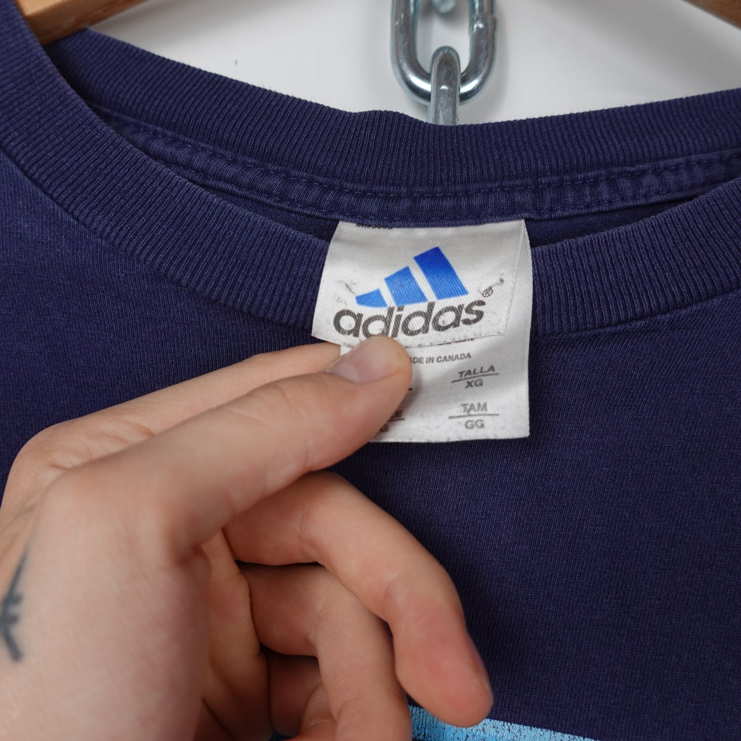 Vintage Adidas Soccer LS Tee - Size XL