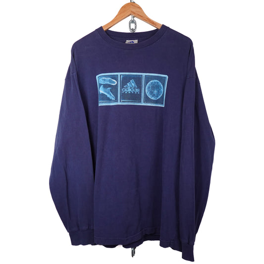 Vintage Adidas Soccer LS Tee - Size XL