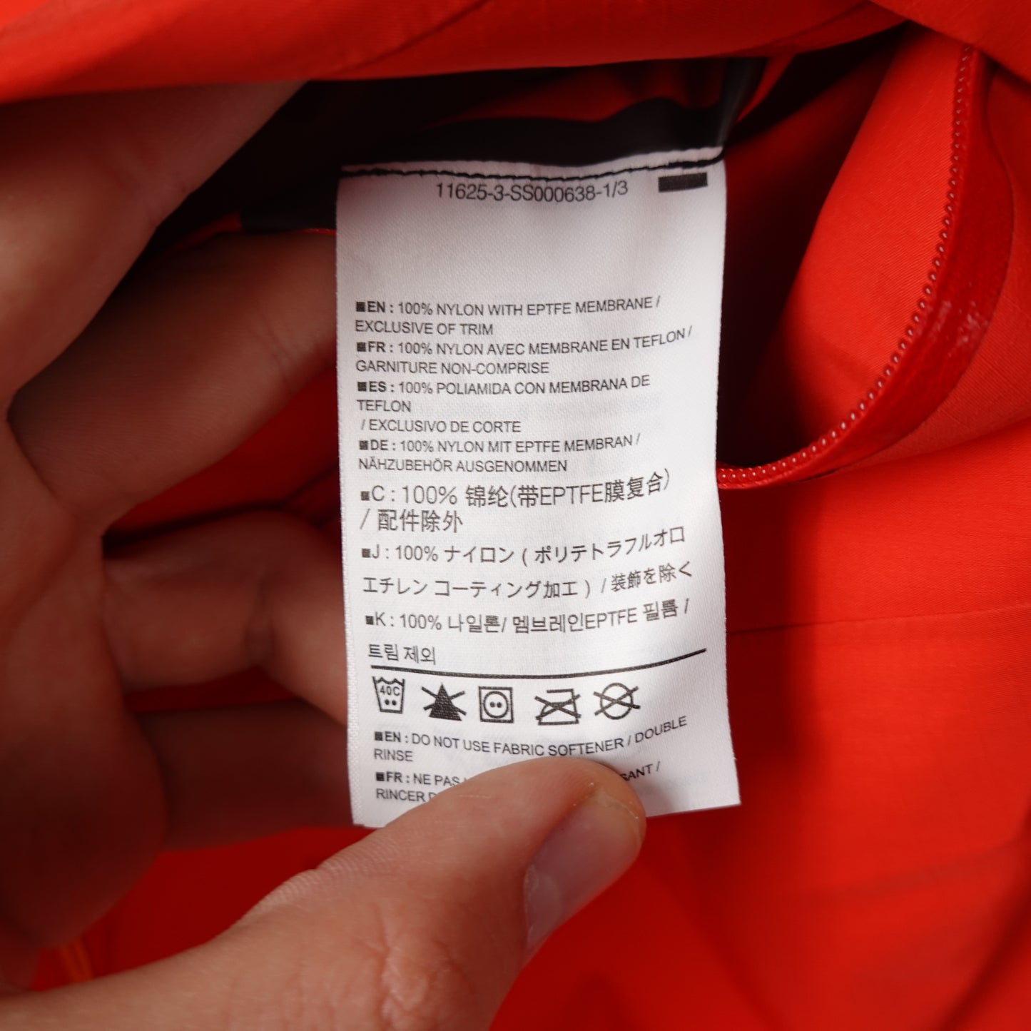 Arc'teryx Gore-Tex Orange Shell Jacket - Size L