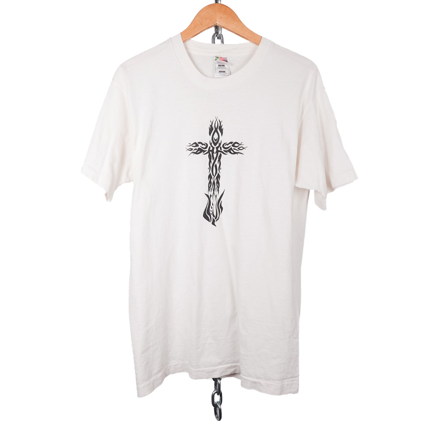 Vintage Tribal Cross Tee - Size L