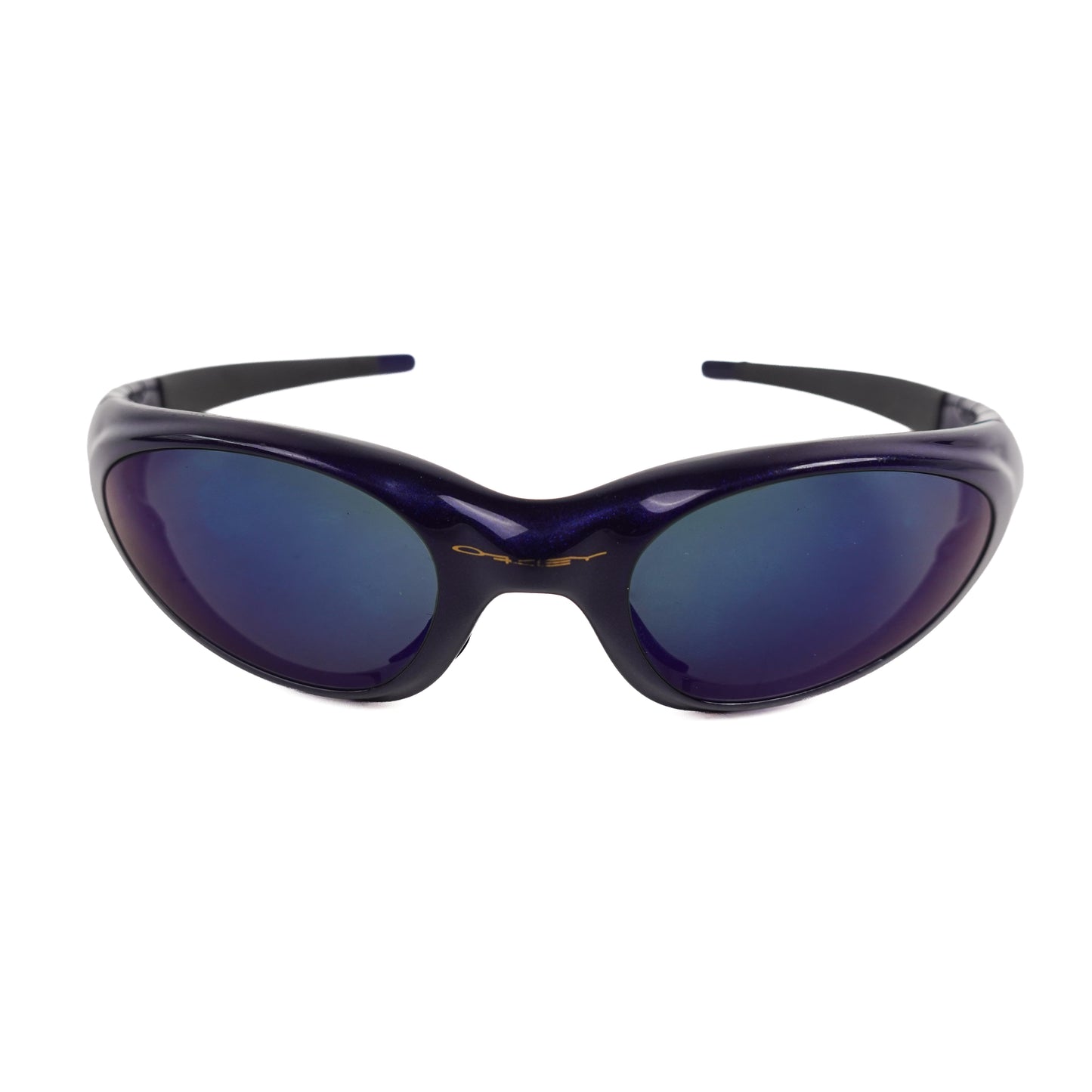 1990s Oakley Eye Jacket 2.0 Midnight Blue Sunglasses
