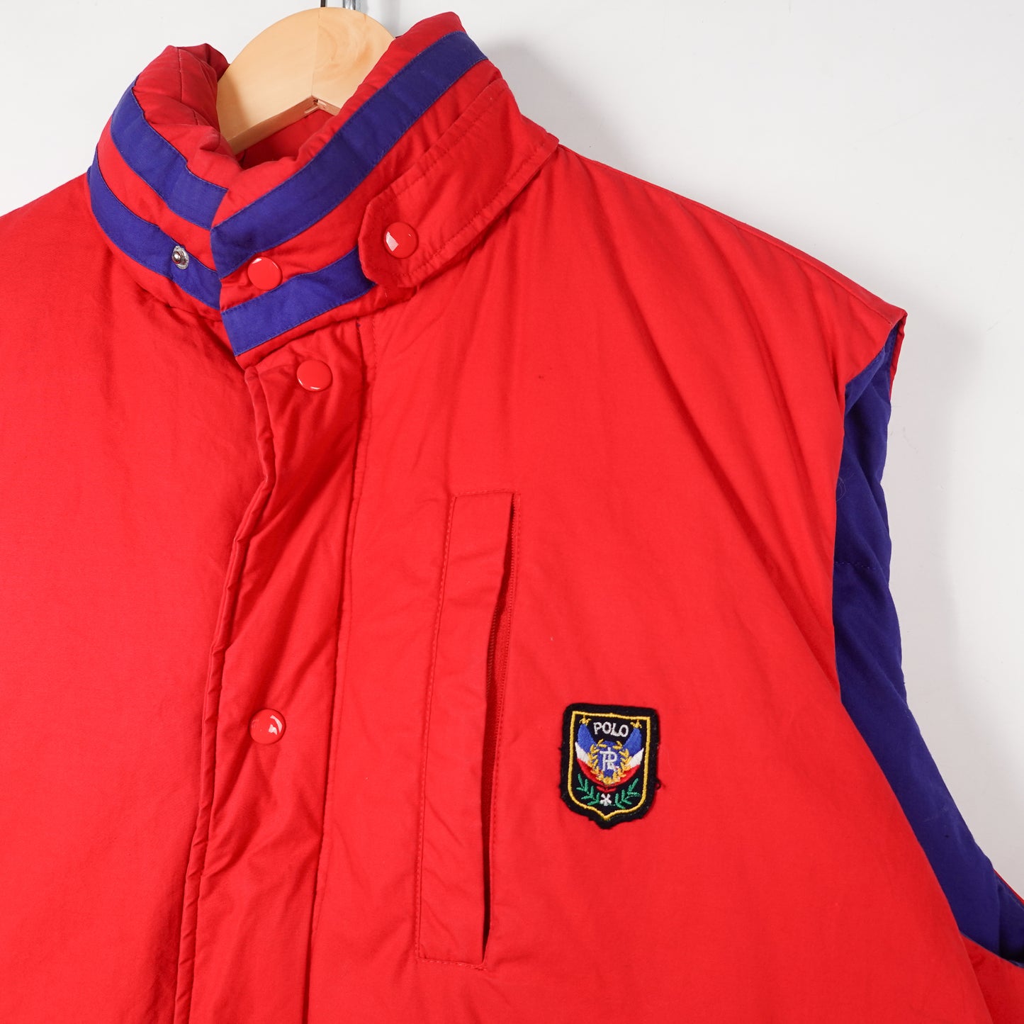 1990s Polo RL Uni Crest Down Vest - Size L