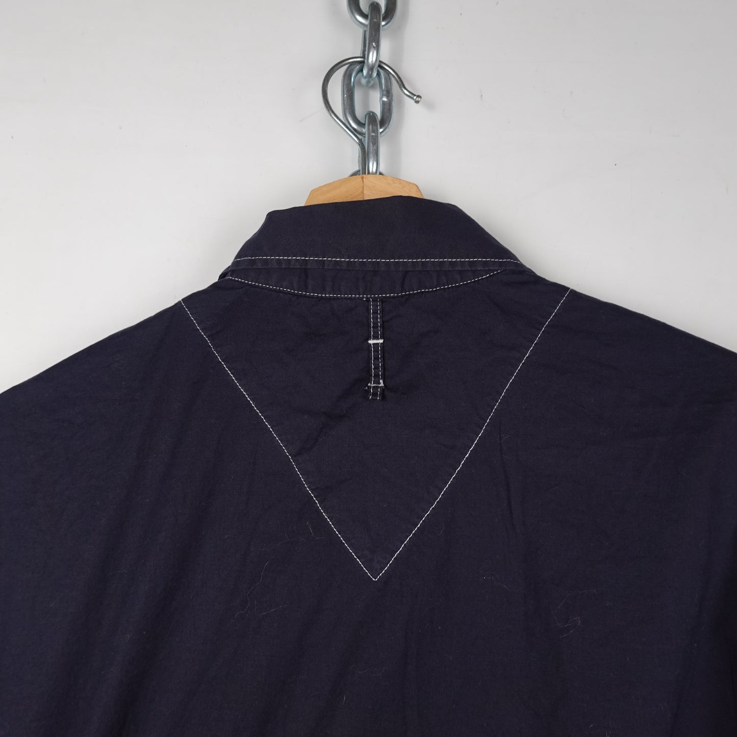 1990s Armani Ribbed Top Blue - Womens M