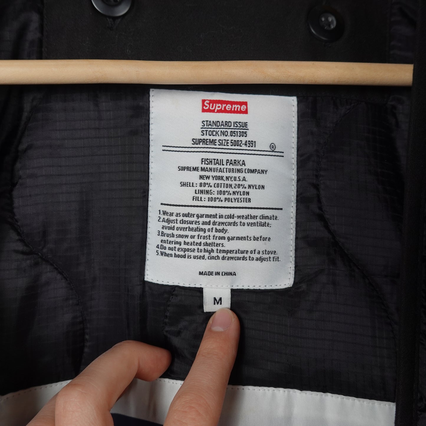 FW17 Supreme Akira Fishtail Parka - Size M