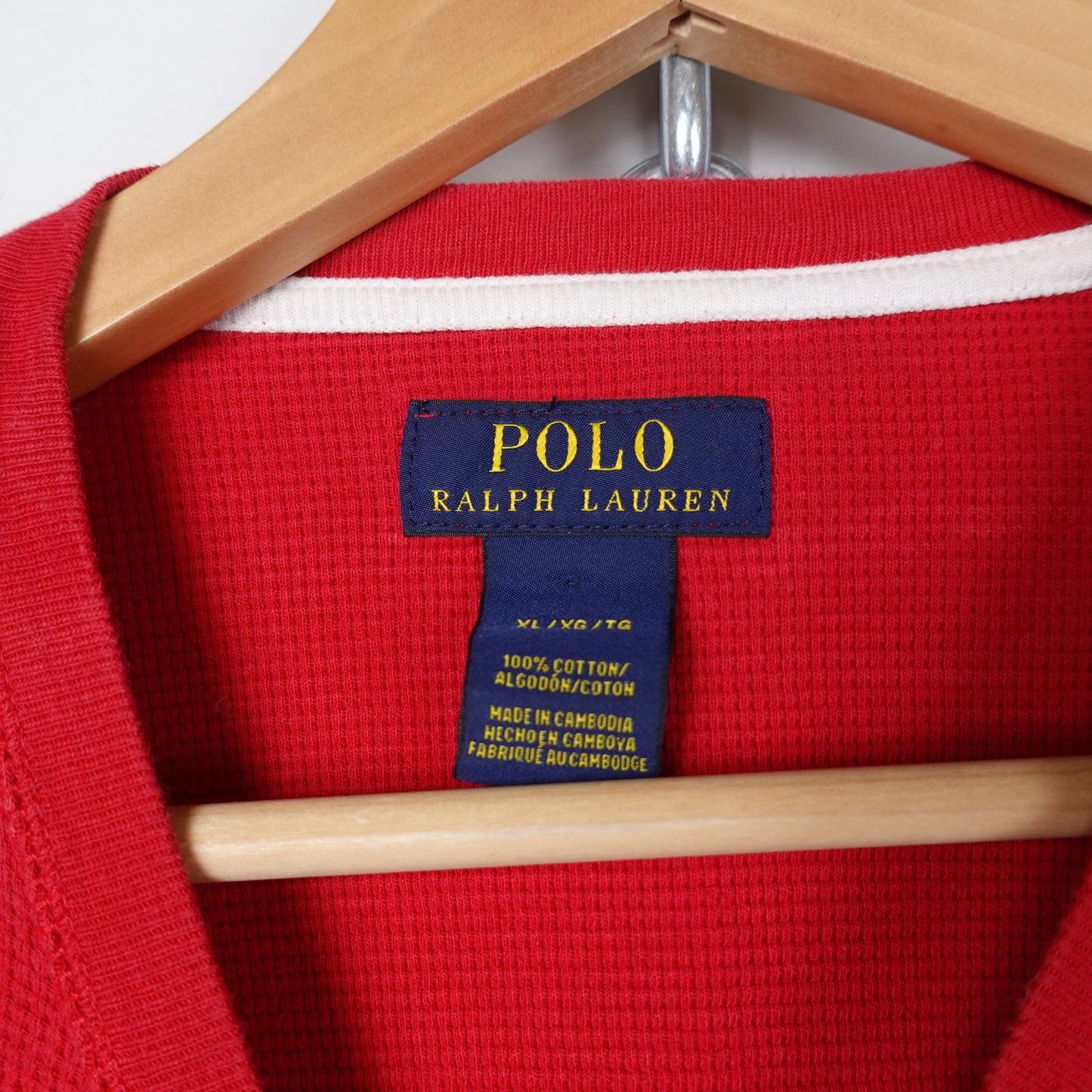 Polo Thermal Red LS - Size XL