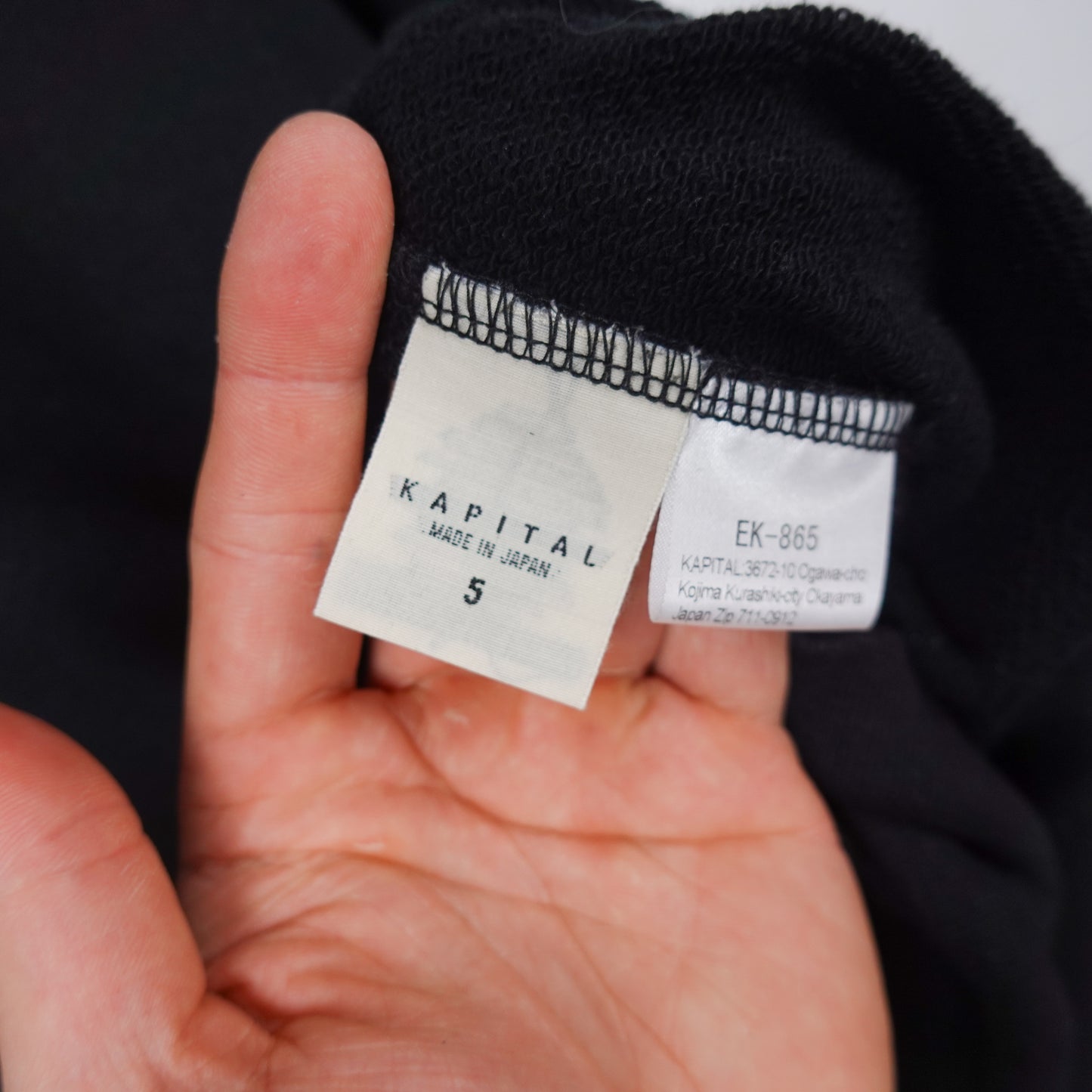 Kapital Smiley Elbow Crewneck - Size 5