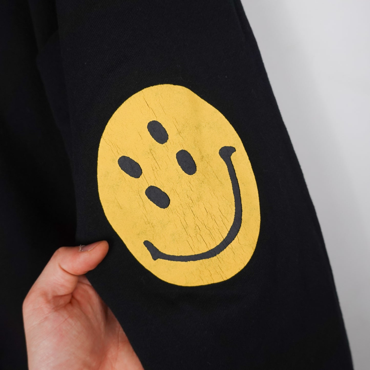 Kapital Smiley Elbow Crewneck - Size 5