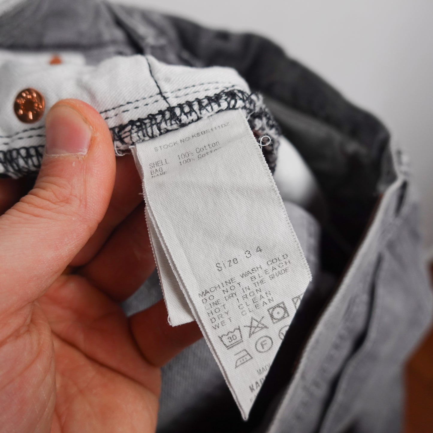 Kaptain Sunshine Grey Denim - Size 32