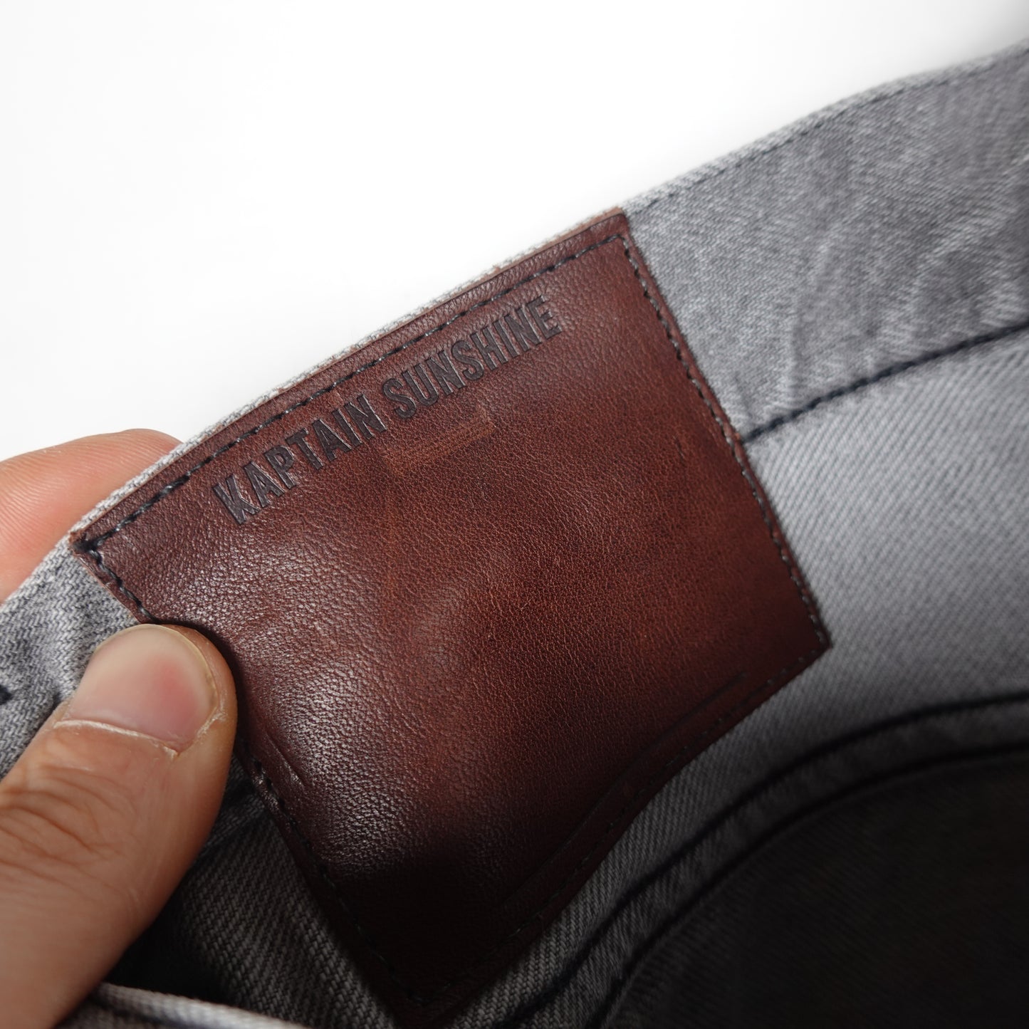 Kaptain Sunshine Grey Denim - Size 32