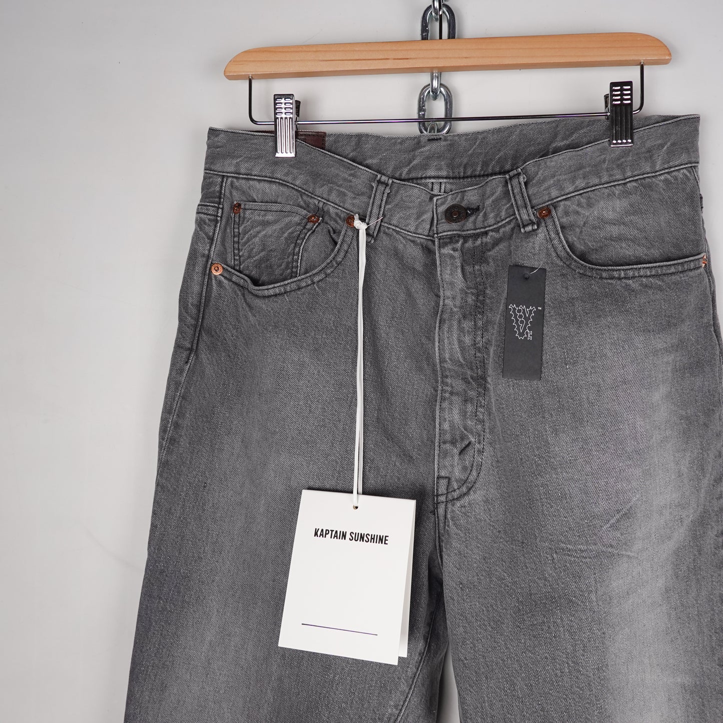 Kaptain Sunshine Grey Denim - Size 32