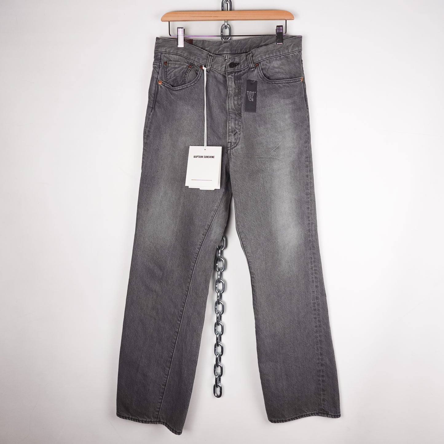 Kaptain Sunshine Grey Denim - Size 32
