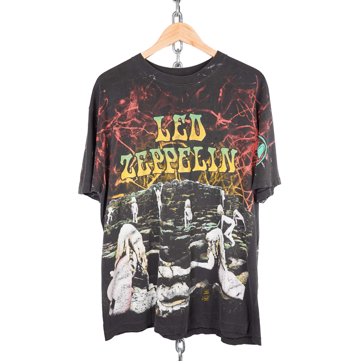 1992 Led Zeppelin House of The Holy AOP Tee - Size XL