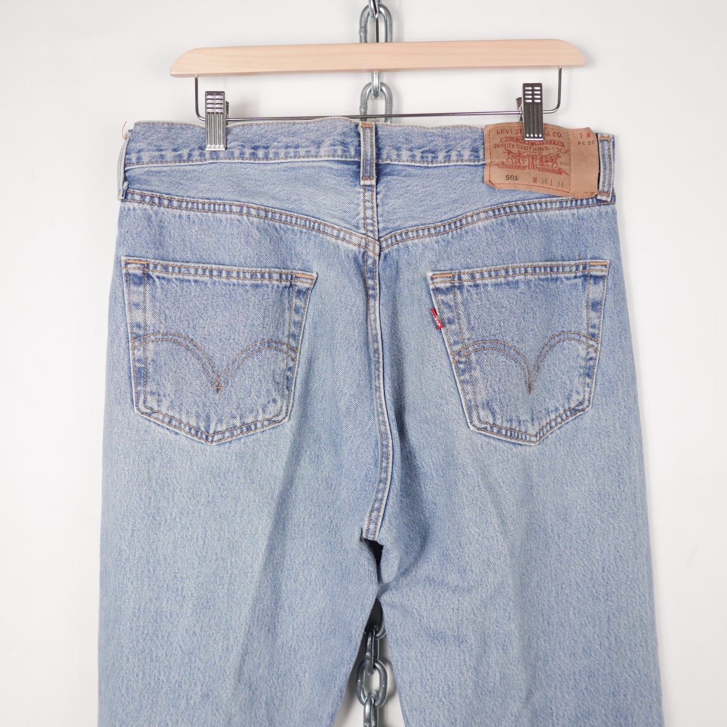 Vintage Levi 501 Light Wash Pant - Size 32
