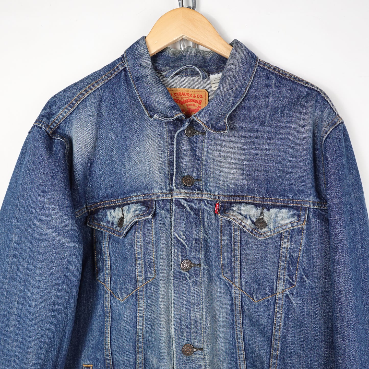 Levi's Blue Denim Jacket - Size XXL